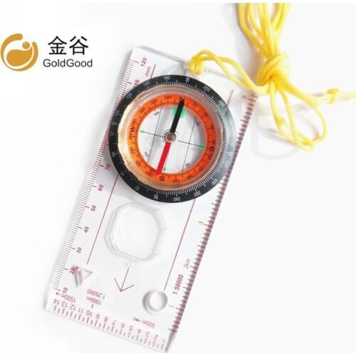 Compass map ruler scale camping map ruler outdoor map compass