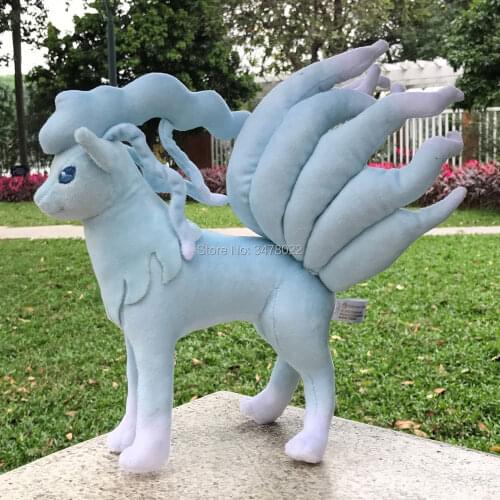 Alola Ninetales Stuffed Animal Soft Game Cartoon Plush Toy Nine Tails Sun Moon Ice Collection Doll 9"