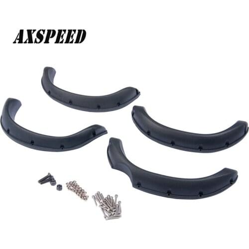 TF2 Soft Rubber Black Fender Flares for 1/10 RC Rock Crawler Car Shell Rc car accessories