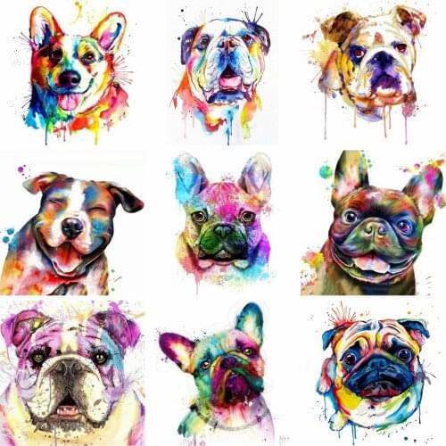5D Diamond Painting Kits Dog Handicraft Full Round With AB Drill Diamond Embroidery Animal Mosaic Picture Home Decor Craft Kit