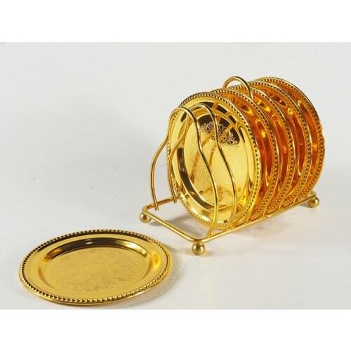 Round small dinner dishes and plates sets dinner plate silver gold dish set dessert plate party wedding plates serving dish sets