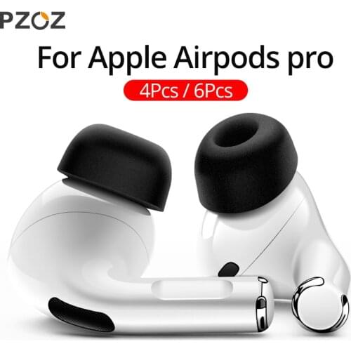 PZOZ 6Pcs For Airpods pro tips Ear Headphones Memory Foam For AirPods 3 Bluetooth Earphone Accessories Noise Reduction 4Pcs