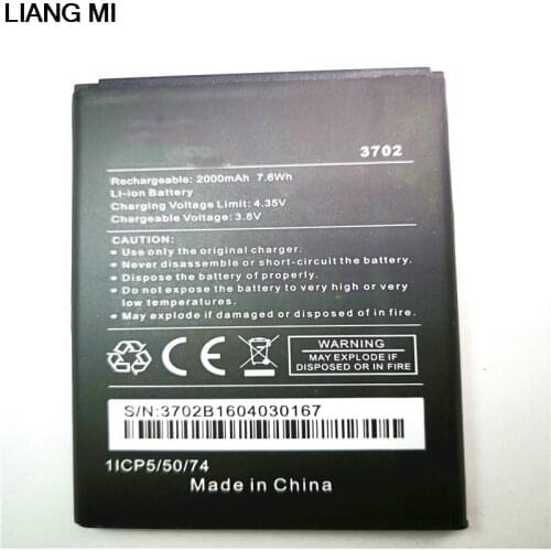 New 2000mAh 3702 Replacement Battery Bateria Batterie For Wiko 3702 Jerry Mobile Phone Batteries with phone stander