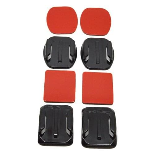 GP09 2pcs Flat Adhesive Mount + 2pcs Curved Adhesive Mount For all sports cameras Accessories