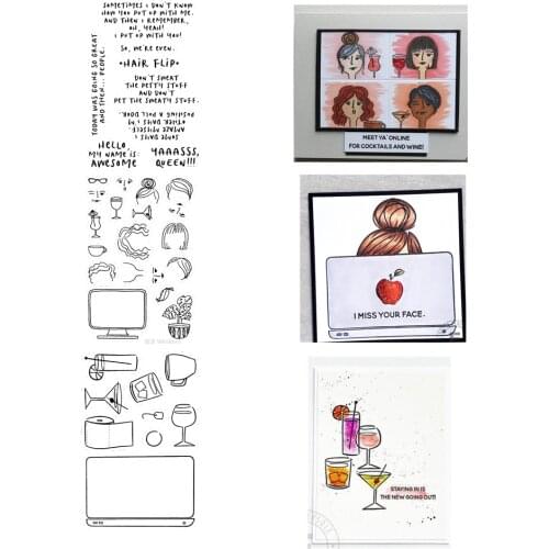 Girl Clear Stamp Or stamp for DIY Scrapbooking/Card Making/Kids Fun Decoration Supplies A2247