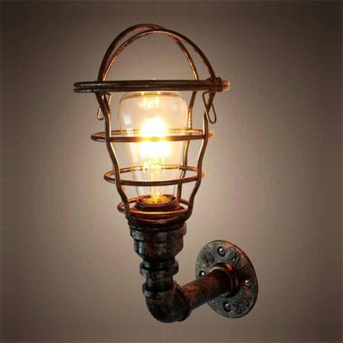 Retro Metal Wall Lights Iron Art Led Wall Lamps Loft Fixtures Sconces for Bedside Balcony Living Room Industrial Led Wall Lamps