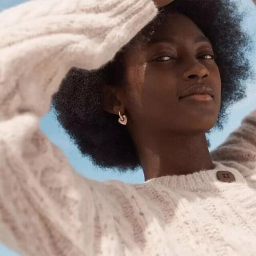 Heart Charm Hoop Earring Simple High Polish Heart Charm Chunky Mini Hoops Jewelry For Lover