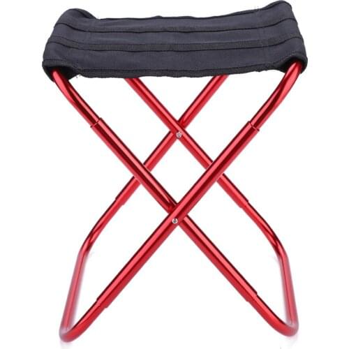 Lightweight Outdoor Compact Portable Aluminium Alloy Folding Fishing Stool Collapsible Camping Seats Hiking Stool