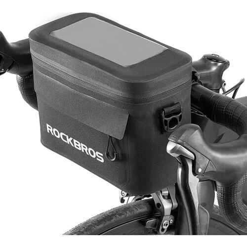 ROCKBROS Bike Handlebar Bag Waterproof Bicycle Front Frame Bag Basket Storage Bags Reflective For Road Mountain Bike