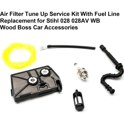 Air Filter Tune Up Service Kit With Fuel Line Replacement for S-tihl 028 028AV WB Wood Boss Car Accessories
