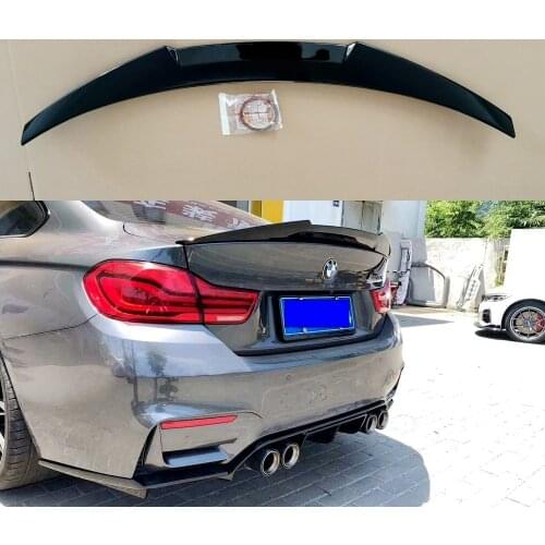 ABS Gloss black Rear Trunk Spoiler for BMW F82 M4 2014- 2019 Rear Wing Spoiler Boot Lid