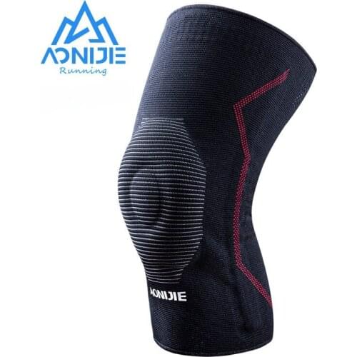 AONIJIE E4409 One Piece Double Protective Knee Brace Support Compression Sleeve Knee Pad Massage Silicone Kneepad For Running