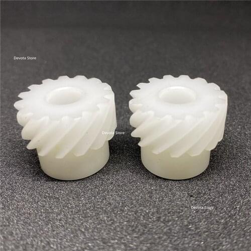 1M 15T POM Nylon Gear Wear-Resistant PEEK Plastic Umbrella Helical Gear 6/8MM
