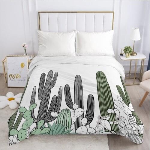 1pc Luxury Duvet cover Quilt/Blanket/Comfortable Case Single Double Queen King Size Bedding 140x200 240x220 Multicolor cactus