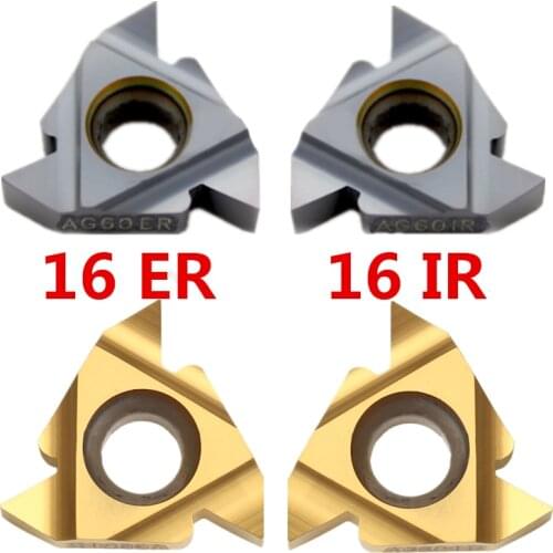 10pcs 16ER AG60/16ER AG55/16IR AG55/16IR AG60 55/60 degree Carbide inserts Thread Turning tool cutting tool Lathe Tools