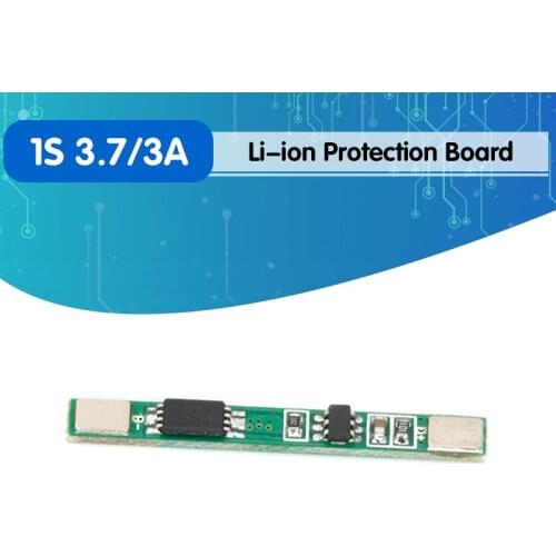 10PCS/LOT 1S 3.7V 3A li-ion BMS PCM battery protection board pcm for 18650 lithium ion li battery