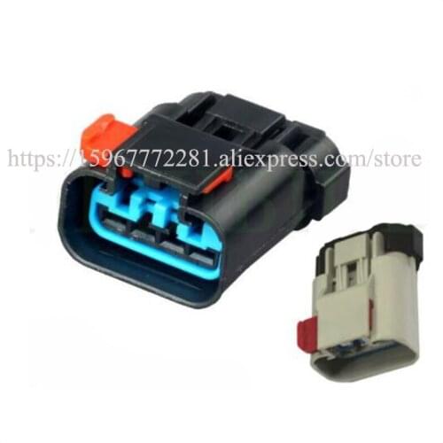 100SET DJ7046A-2.8-21 car male female Connector cable Terminal jacket auto socket 4pin Connector automotive plug socket