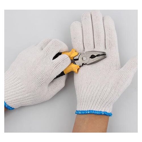 12 Pairs/set New Arrival Safety Gloves Cotton Wear Labour Protection Work Protective Gloves Outdoor Work Gloves Clean E11003
