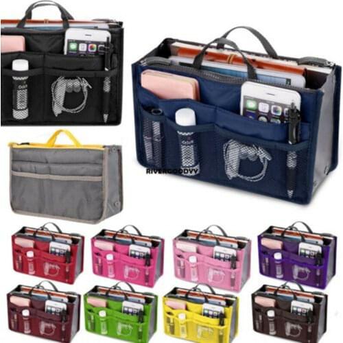 2020 Storage Bags Travel Insert Organizer Handbag Purse Large liner WomenLady Makeup Organiser Bag