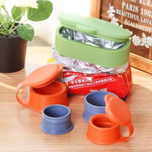 3pcs/set Lid sealing device multifunctional sealing cover buckle Large bag caps