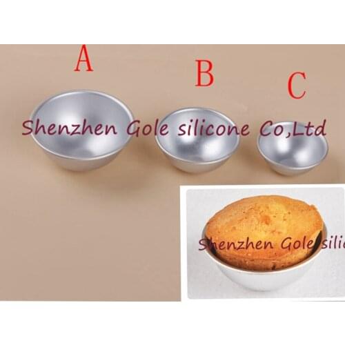 300pcs/lot Bath Bomb Cake Mold 3D Aluminum Alloy Ball Sphere Bath Bomb Mold Cake Baking Pastry Tool Mould Chocolate Mold
