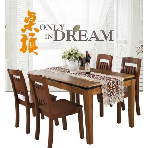 40*200 CM long big size Embroidery lace rectangle table runner and table cloth for table ornament fabric lace