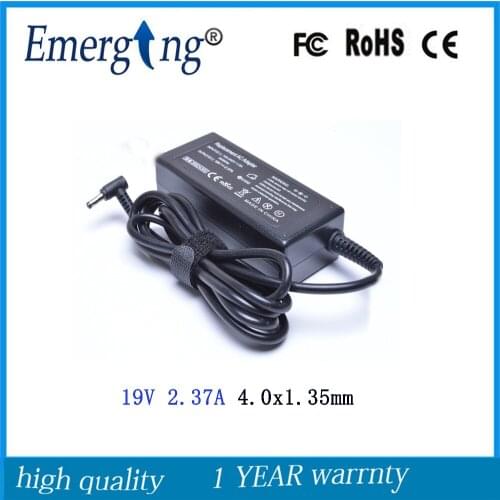 19V 2.37A 4.0*1.35mm Charger Power Supply AC Laptop Adapter For Asus UX21A UX31A UX32A UX32V UX32VD UX21A-DB5x UX21A