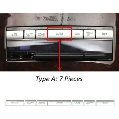 Accessory Car Button Cover Replacement Decor For Mercedes Benz E Class W212 09-15 7PCS AC Sequins Trim