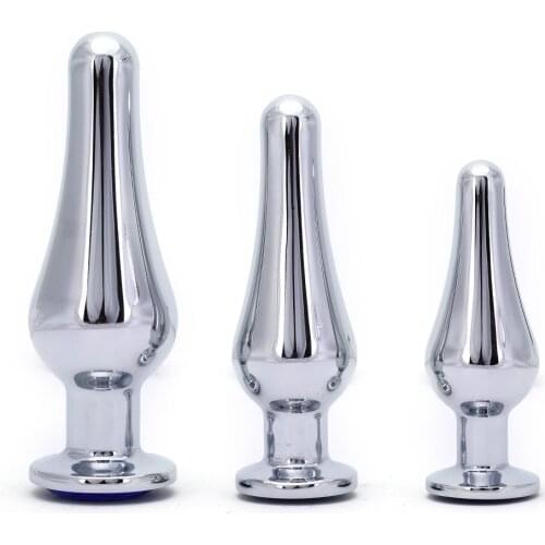 Adult Product Sizes S/M/L Stainless Steel Crystal Metal Anal Plug Dildo Sex Toys Products Butt Plug For Women Sex Toy