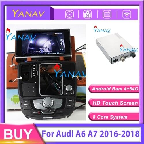 Car Multimedia Android Video Radio Interface For-Audi A6 A7 2016 2017 2018 GPS Navigation intelligent system Decoding Box