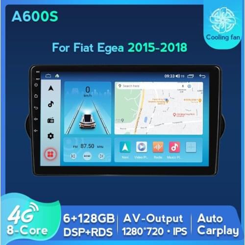 8core 6GB+128GB Android Car Multimedia GPS Navigation Video Radio Player For Fiat Egea 2015 2016 2017 2018 Wireless Carplay