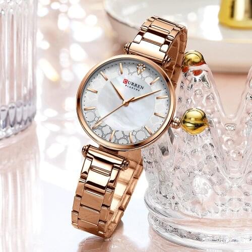 CURREN 2020 New Gold Watch Women Watches Ladies Creative Steel Womens Bracelet Watches Female Waterproof Clock Relogio Feminino