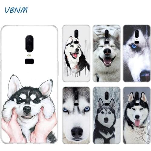 Husky Lovely Dog Case For OnePlus 1+ 8 8T Nord 7T 7 Pro 6 6T 5 5T 3 3T Silicone Rubber TPU Coque Cover