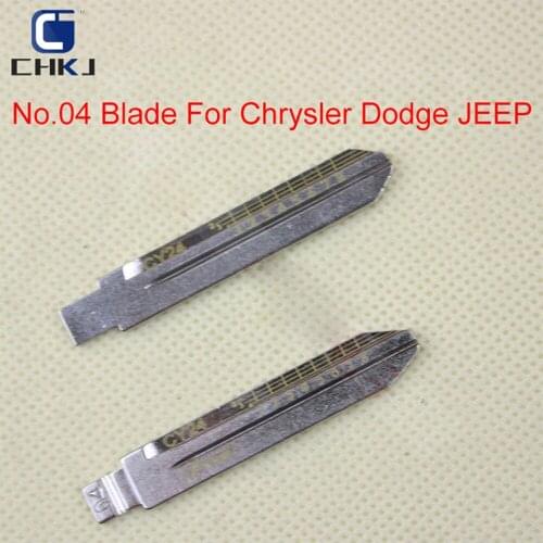 CHKJ 5/10/50PCS NO. 04 Scale Blank Key KD MINI/KD900 Remote Blade CY24 Uncut Metal For Chrysler 300C Cruise Dodge Chernoch JEEP