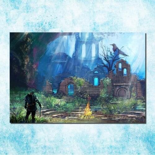 Dark Souls 1 2 3 Art Silk Canvas Poster Print 13x20 24x36 Inch Game Picture for Wall Decor-2