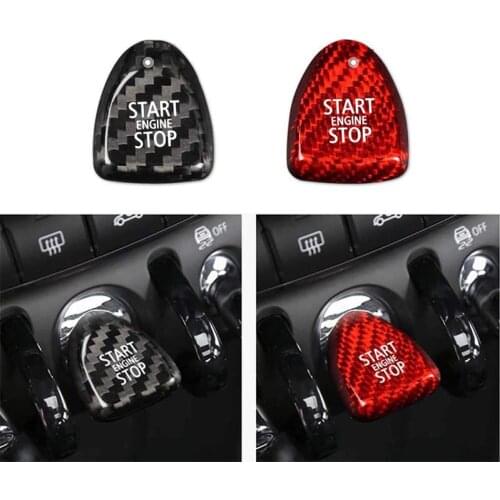 Auto Engine Start Stop Button Cap Trim Ignition Cover 3D Sticker For BMW MINI F54 F55 F56 F57 F60 Interior Decorative stickers