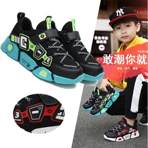 PEAKING Boys Sneaker Big Kids Mesh Breathable Non-slip Child Sneakers Tenis Infantil Teenagers Footwear Sport Shoes for Baby Boy
