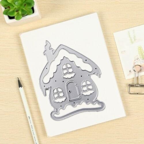 Snow House Metal Cutting Dies Stencil DIY Scrapbooking Album Paper Card Template Mold Embossing Craft Decoration