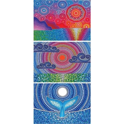 DIY 5D Mosaic Full Drill Special Shape Diamond Landscape Resin Painting Kit Rhinestone Drawing Home Art Craft Bedroom Decor