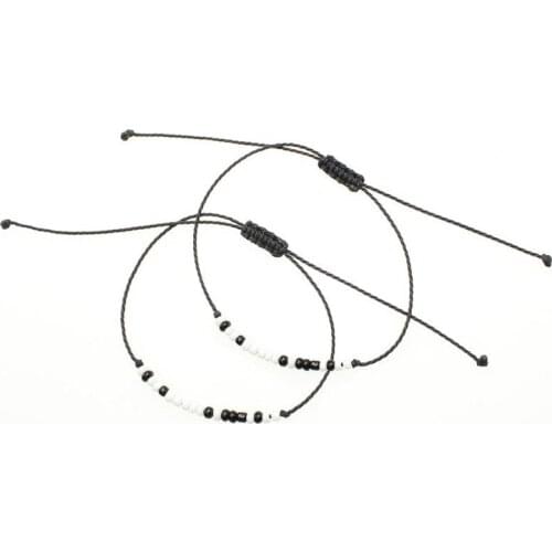 Forever/togethter Morse Code Bracelet Couples Matching Bracelets for Him and Her Boyfriend and Girlfriend