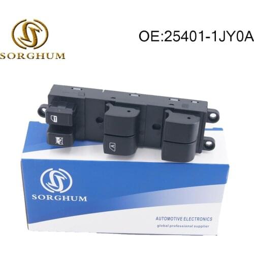 25401-1JY0A Car Power Window Switch For Nissan Tiida C11 SC11 C11Z 2008-2010