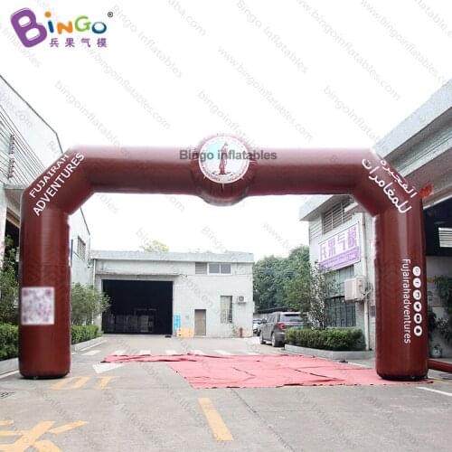 Personalized 8X4.5 meters brown inflatable pvc arch / custom inflatable arch / inflatable arch door toys