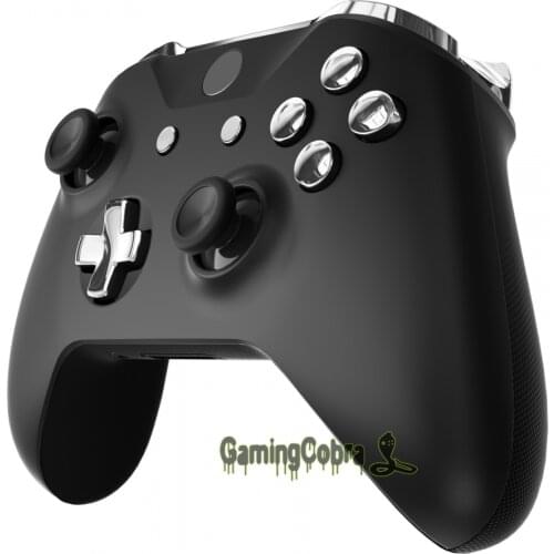 Chrome Silver Full Set Buttons Replacement Parts with Tools for XB One S & X Controller (Model 1708)