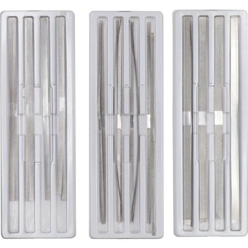 12Pcs Dental Metal Polishing Stick Strip with Single Side of Alumina-Plated Sanding Surface (2.5/4/6mm width)