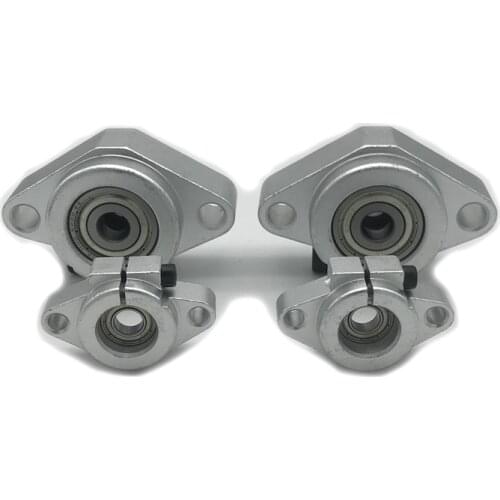 SHF8/SHF10/SHF13/SHF16 Aluminum CNC Linear Rail Shaft Guide Support Bracket with Bearing