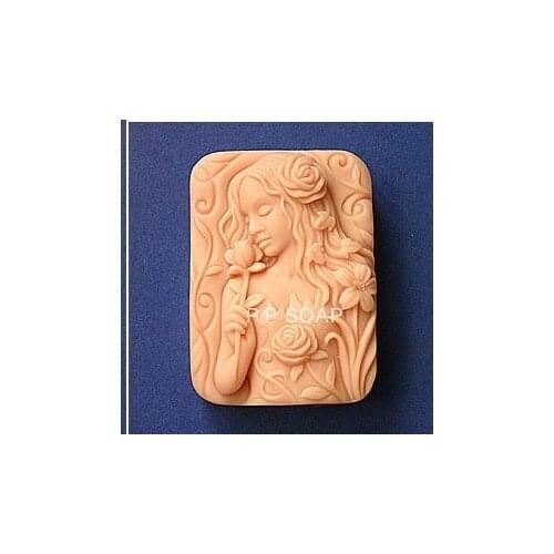 Rose Girl Craft Art Silicone Soap mold Craft Molds DIY Handmade soap molds