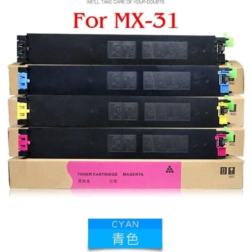 Compatible color toner cartridge for SHARP MX-2600N 2601N 2301N 3100N 3101N 4100N 4101N 5000N 5001N MX-31 MX31 toner cartridge