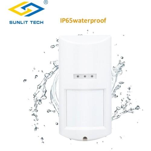 Outdoor Intelligent Wired Dual-tech pir Motion Sensor Wide Angle lens Infrared Microwave Waterproof Motion Detector Alarm system