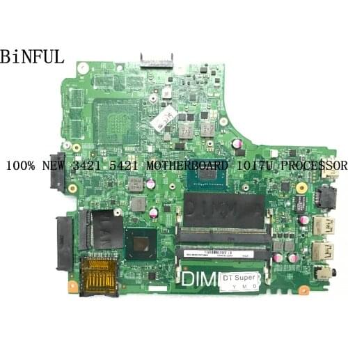 BiNFUL STOCK 100% NEW 11204-1 DNE40-CR PWB :5J8Y4 REV : A00 FIT FOR DELL INSPIRON 3421 5421 LAPTOP MOTHERBOARD