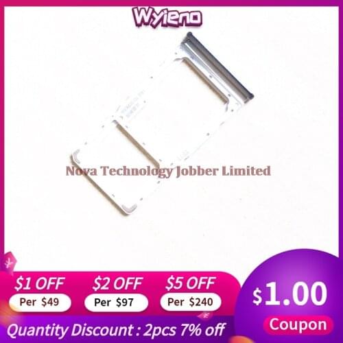 Wyieno For Redrice Note8 Pro SIM Card Tray Holder Slot For Redmi Note 8 Pro Red Rice Tray Adapter + Tracking
